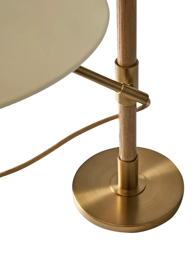 West Elm Devon Table Lamp in Antique Brass, UK version
