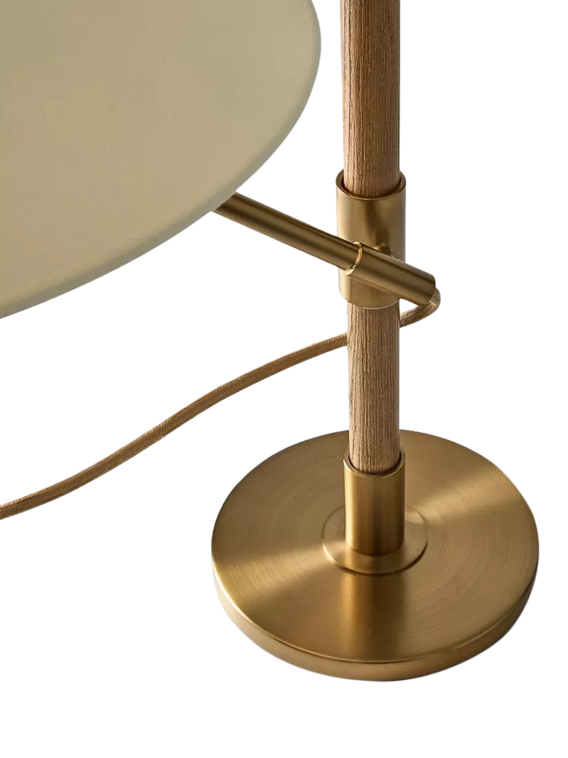 West Elm Devon Table Lamp in Antique Brass, UK version
