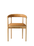 West Elm Irvine leather dining chair in Sesame, UK version