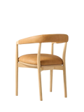 West Elm Irvine leather dining chair in Sesame, UK version