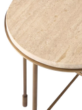 West Elm Fay side table warm brass, imported from the UK
