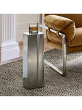 West Elm Hendrix drinks table chrome British brand