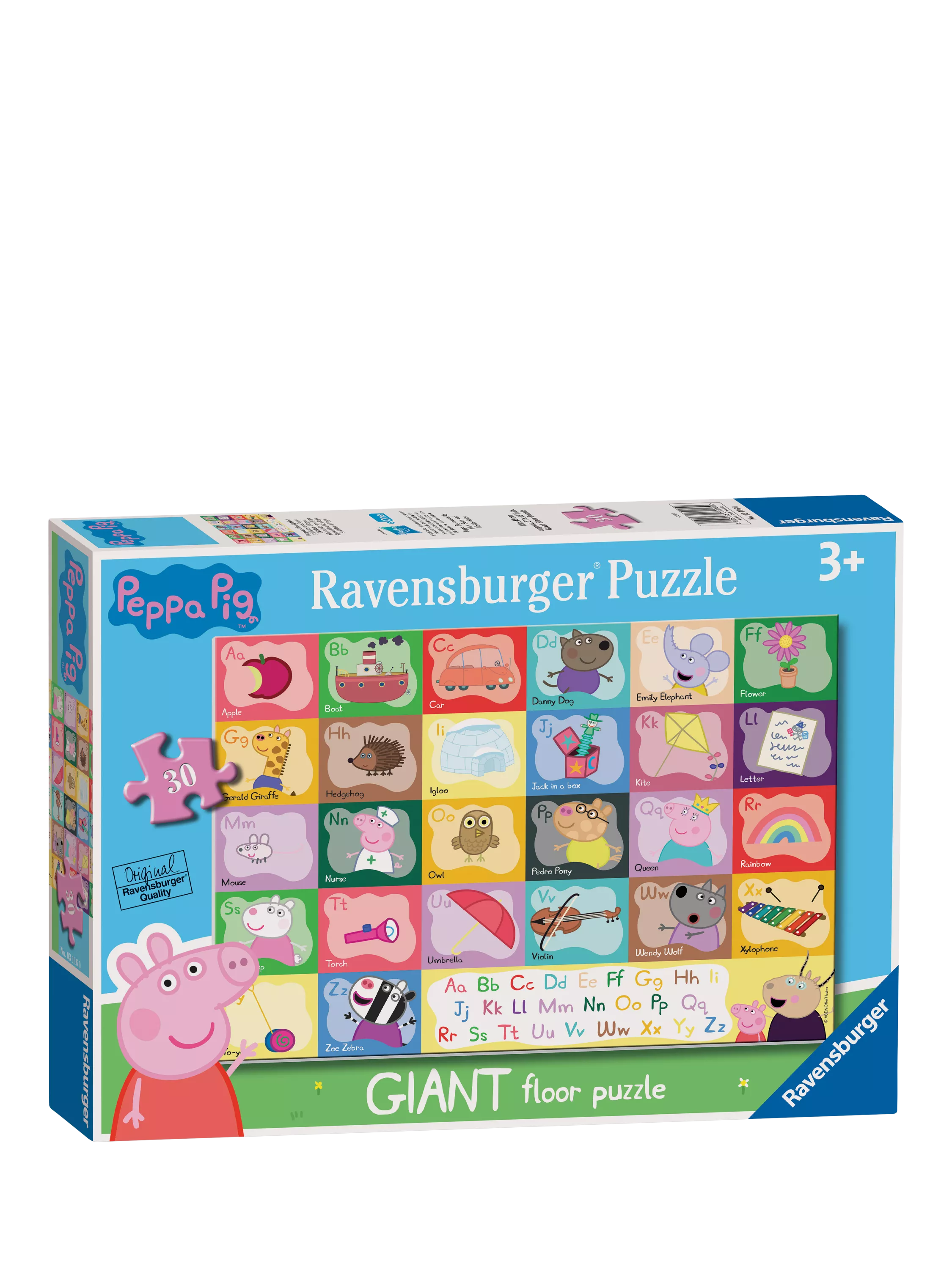 Peppa Pig alphabet floor jigsaw puzzle 30 piece, imported from the UK