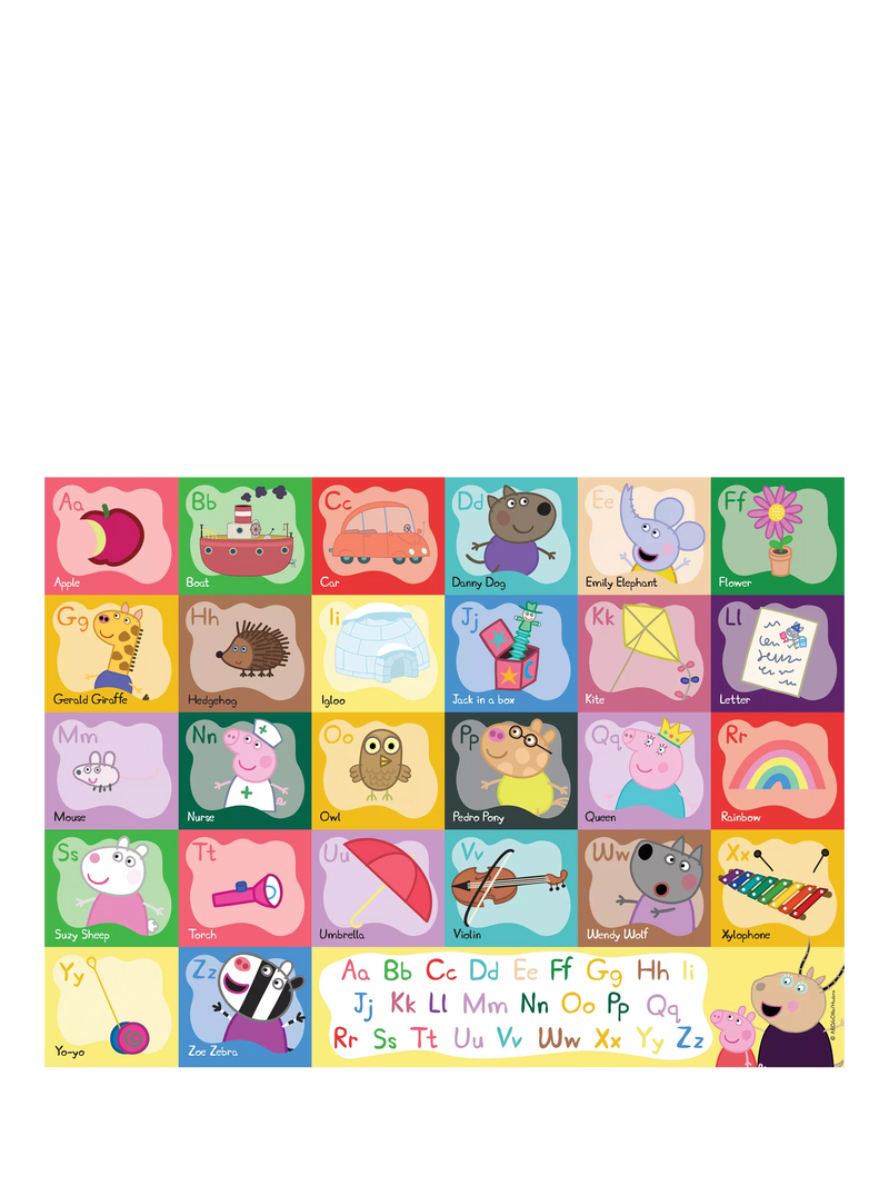 Peppa Pig alphabet floor jigsaw puzzle 30 piece, imported from the UK