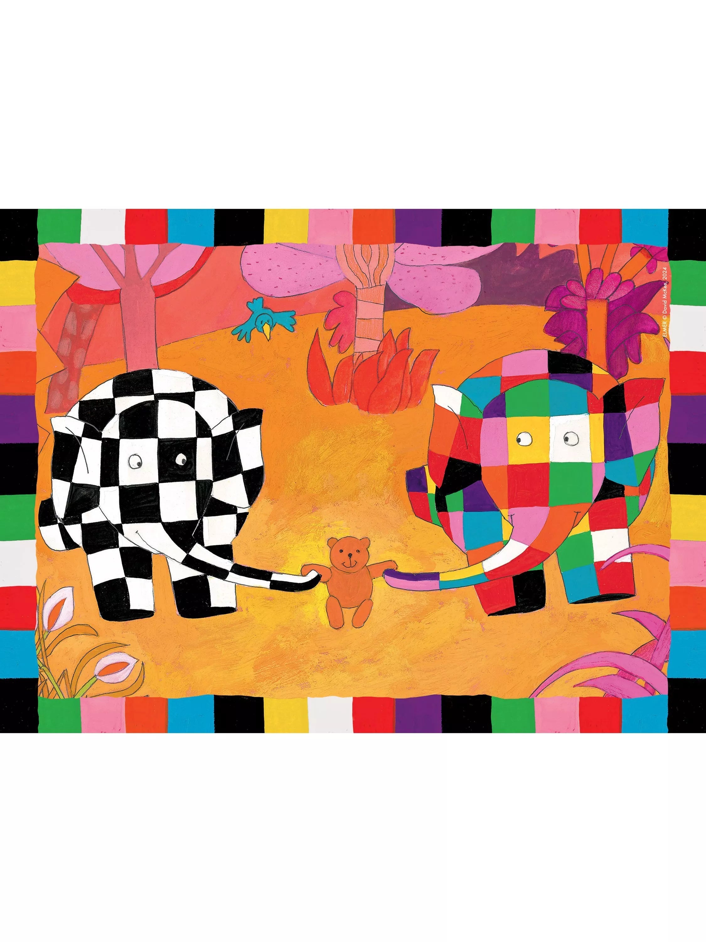 Elmer 4-in-1 jigsaw puzzle set 72 pieces (British brand)
