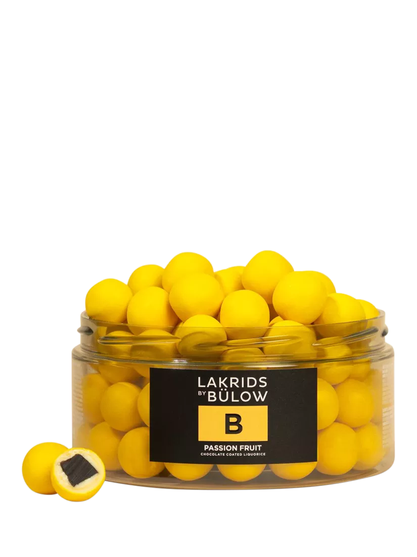 LAKRIDS BY BÜLOW chocolate coated liquorice passion fruit 515g (British brand)