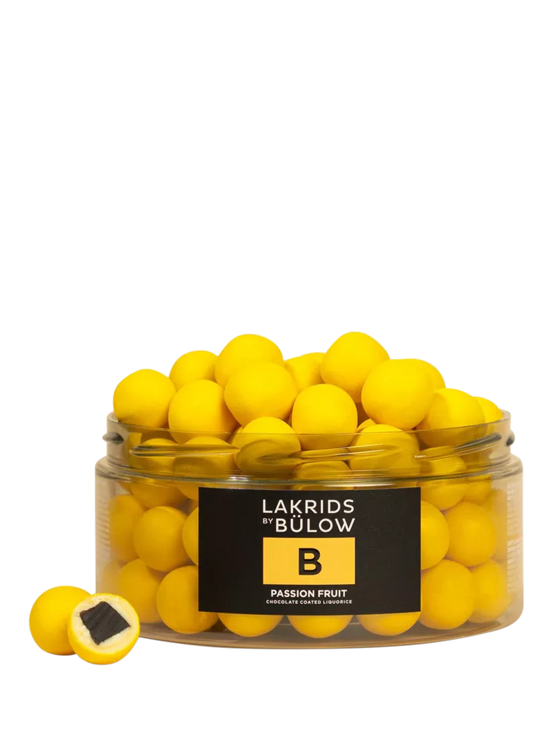LAKRIDS BY BÜLOW chocolate coated liquorice passion fruit 515g (British brand)