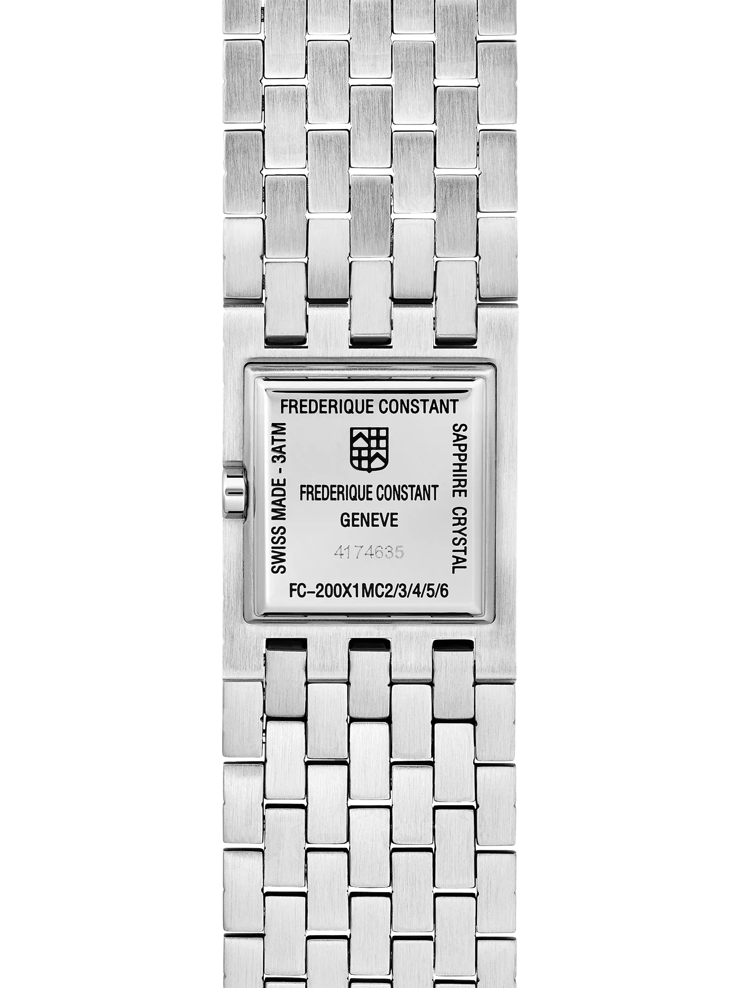 Frederique Constant women's square watch green malachite dial, imported from the UK