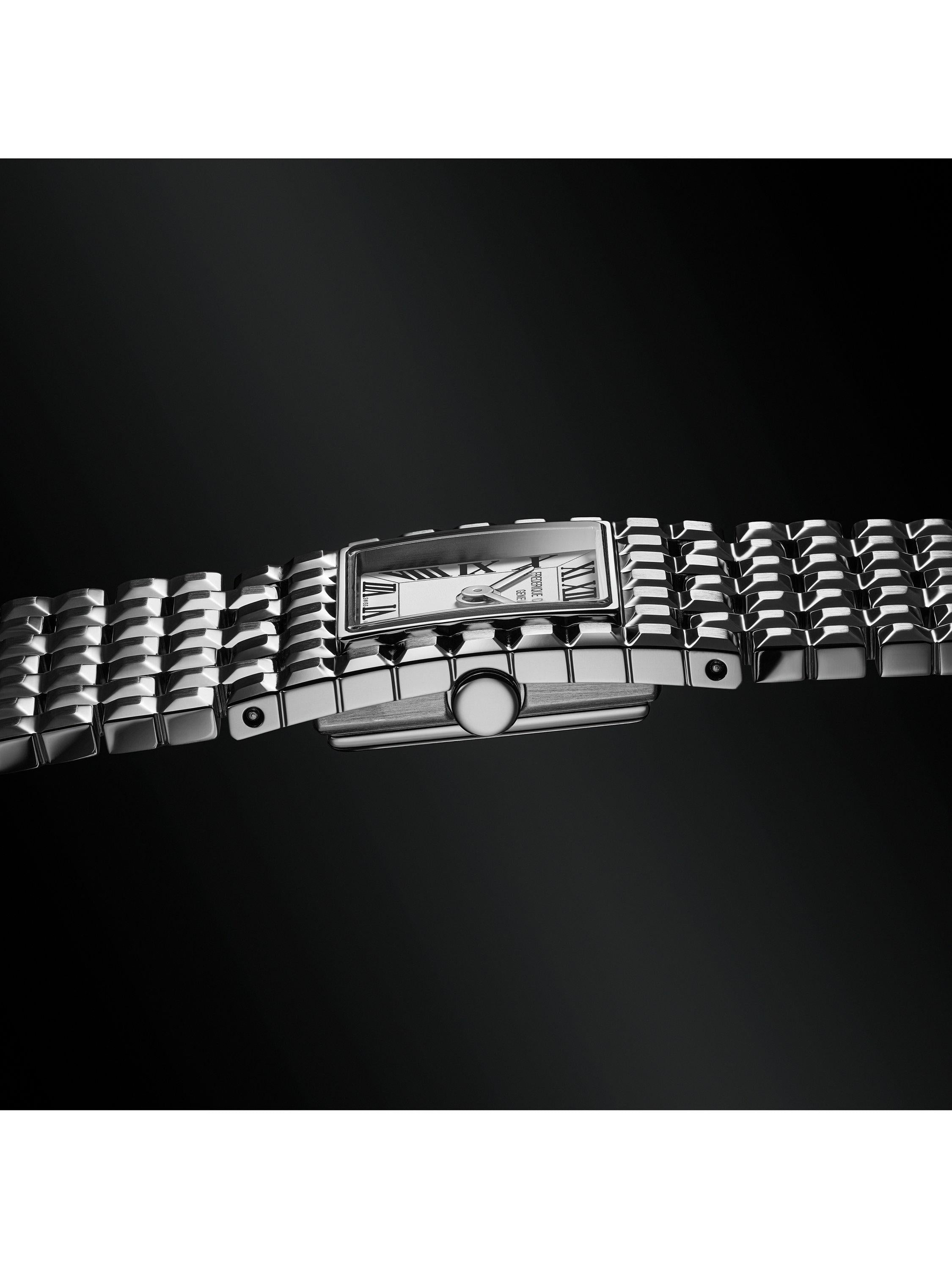 Frederique Constant Classics Manchette women's square watch silver bracelet - British product