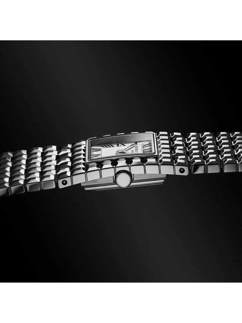Frederique Constant Classics Manchette women's square watch silver bracelet - British product