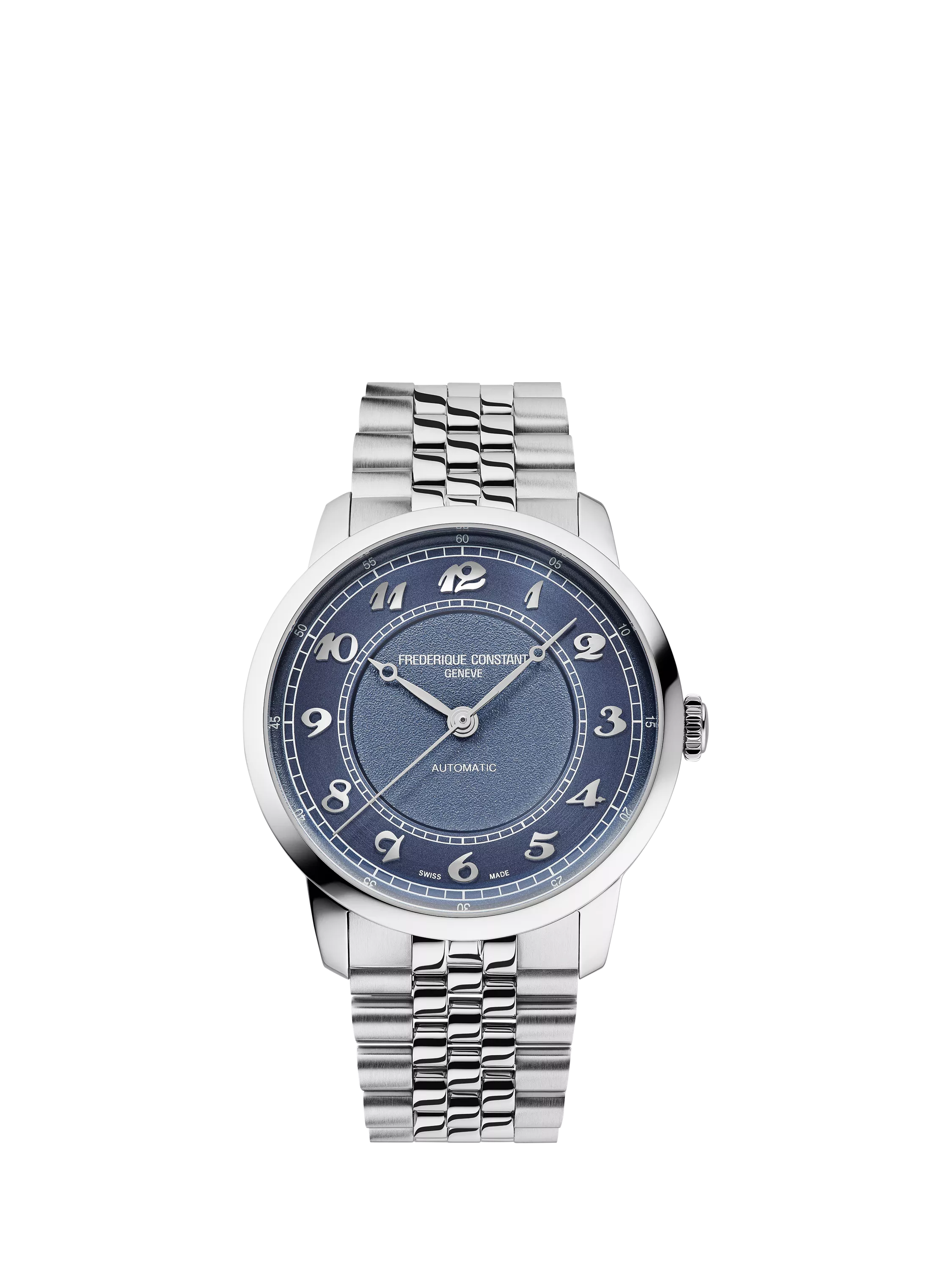 Frederique Constant Classics Premiere automatic watch with blue dial (British brand)