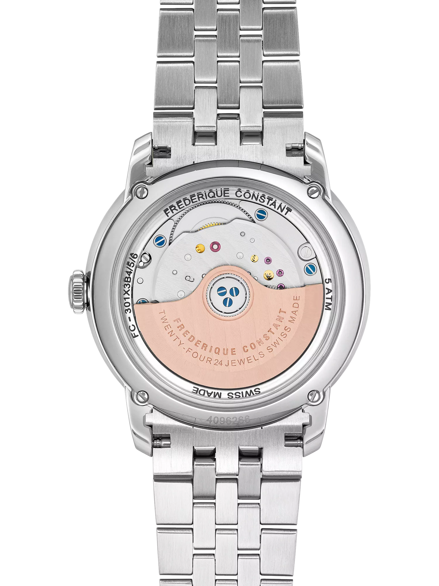 Frederique Constant Classics Premiere automatic watch with blue dial (British brand)
