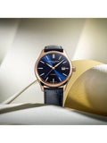 Frederique Constant watch blue dial leather strap, imported from the UK