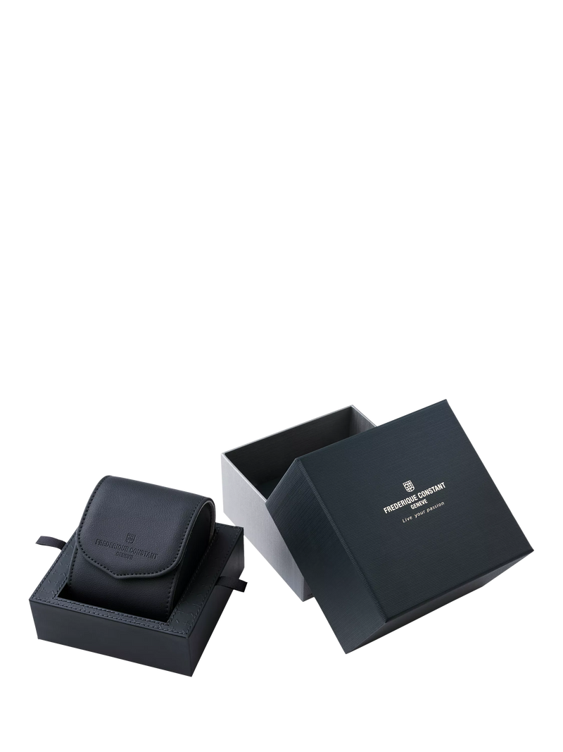 Frederique Constant watch blue dial leather strap, imported from the UK