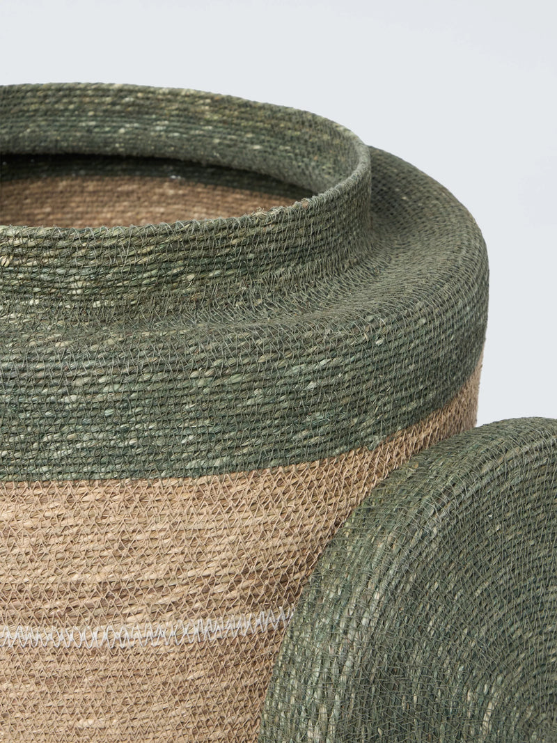 John Lewis seagrass basket avocado medium (British brand)