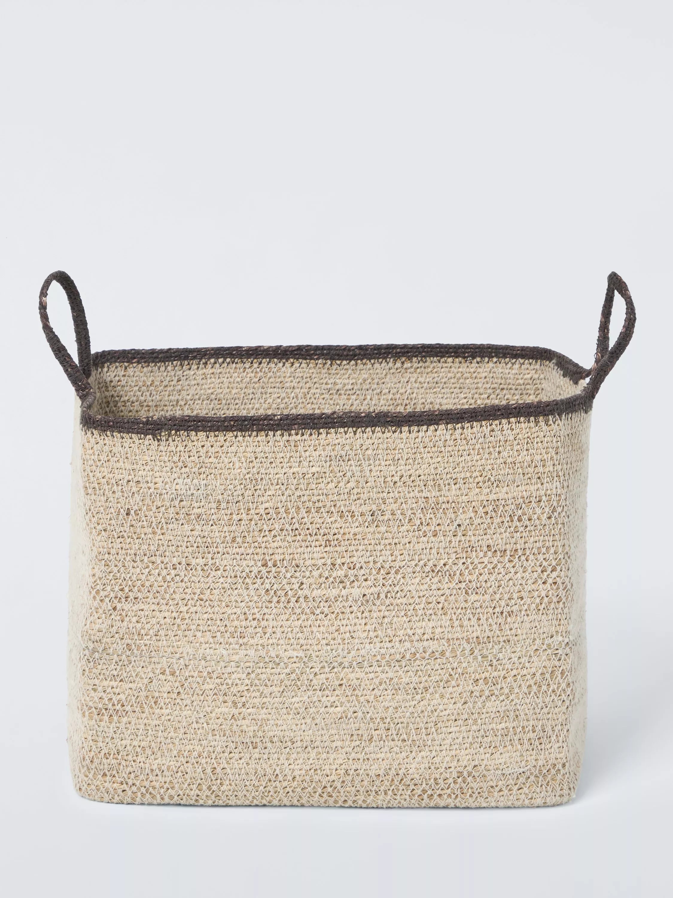 John Lewis seagrass basket with accent handles small, UK version