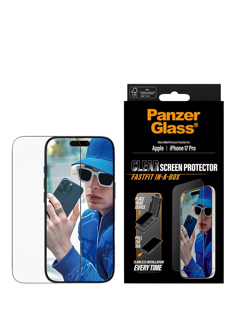 PanzerGlass Ultra-Wide screen protector iPhone 17 Pro - British product