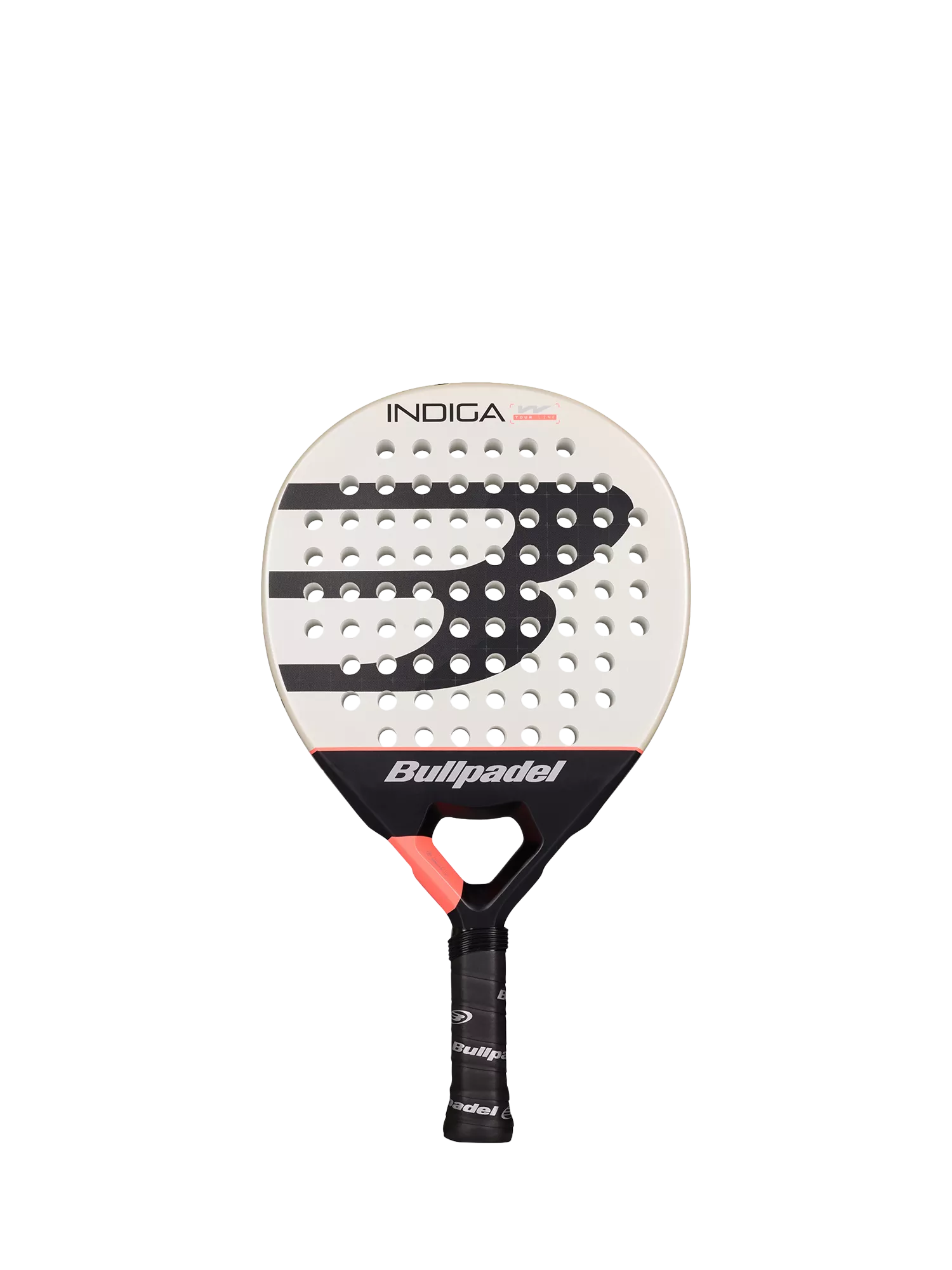 Bullpadel Indiga W round-shaped padel racket off white (British brand)