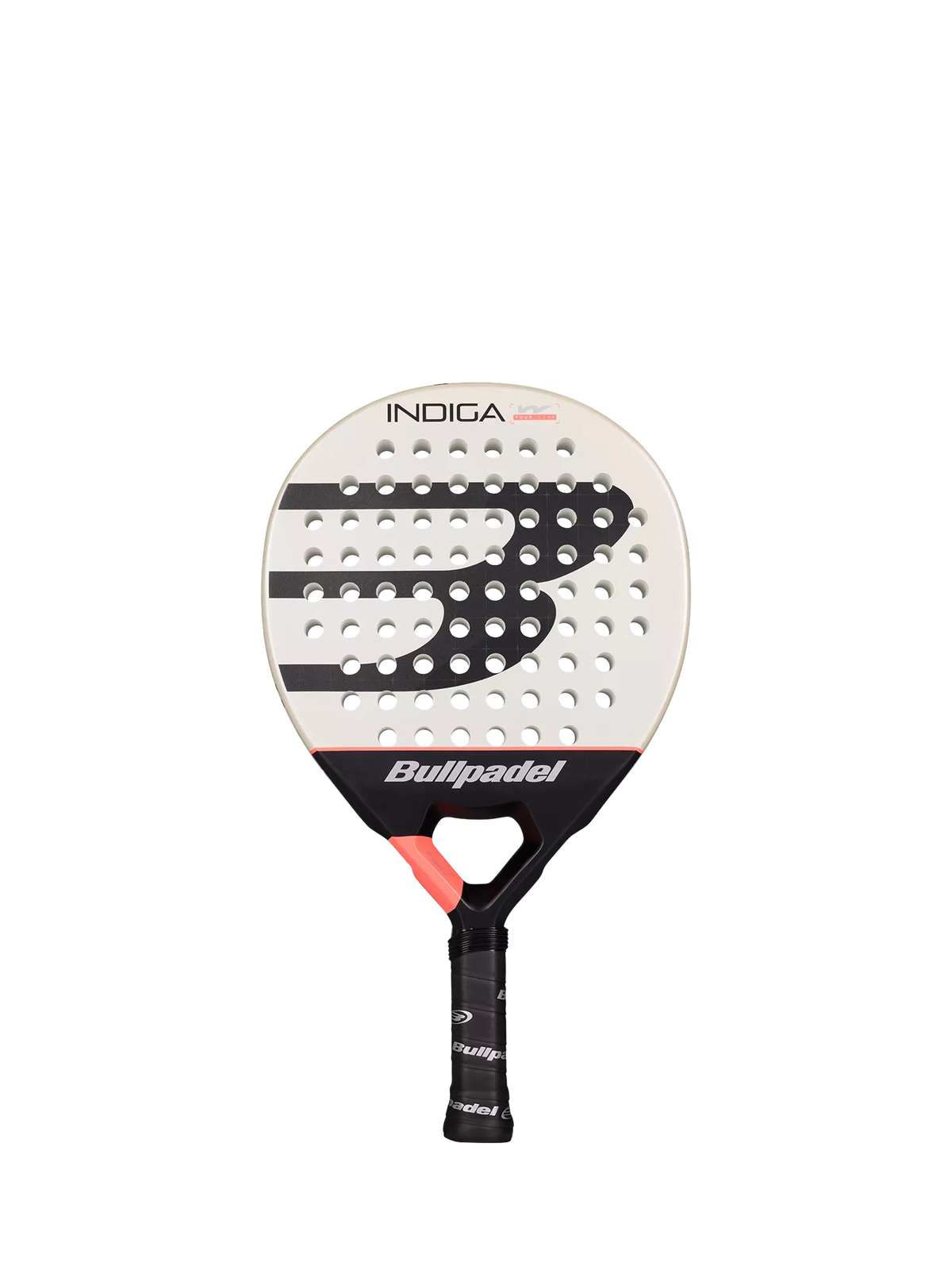 Bullpadel Indiga W round-shaped padel racket off white (British brand)