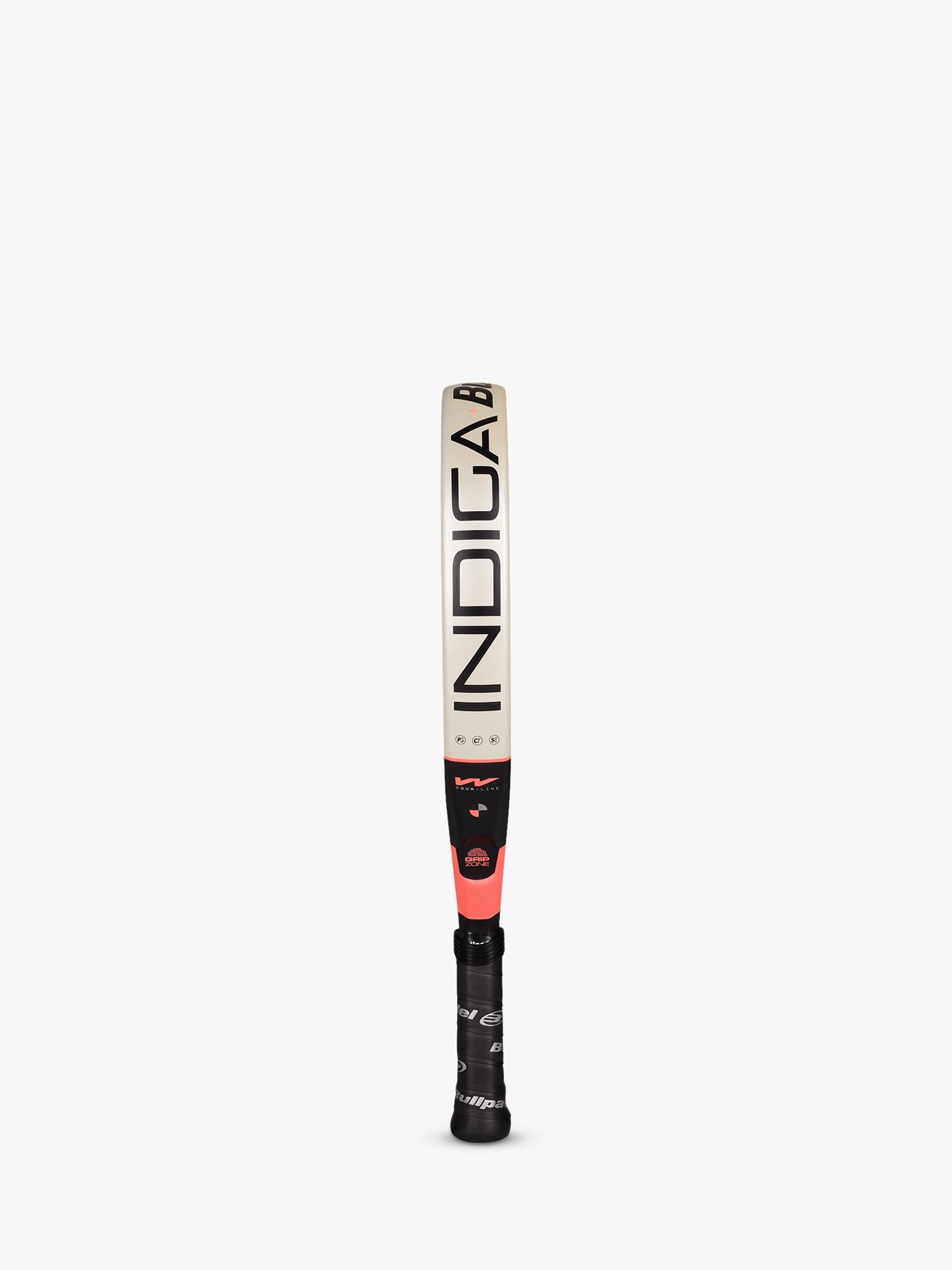 Bullpadel Indiga W round-shaped padel racket off white (British brand)