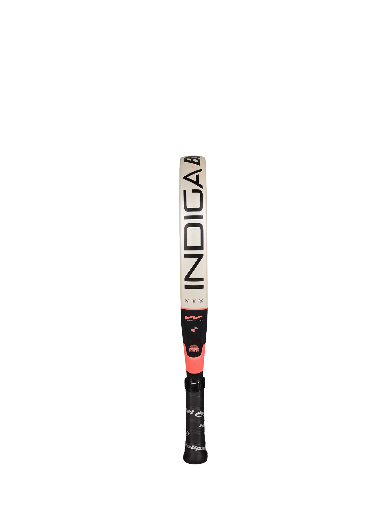 Bullpadel Indiga W round-shaped padel racket off white (British brand)