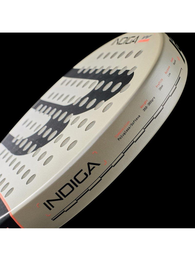 Bullpadel Indiga W round-shaped padel racket off white (British brand)