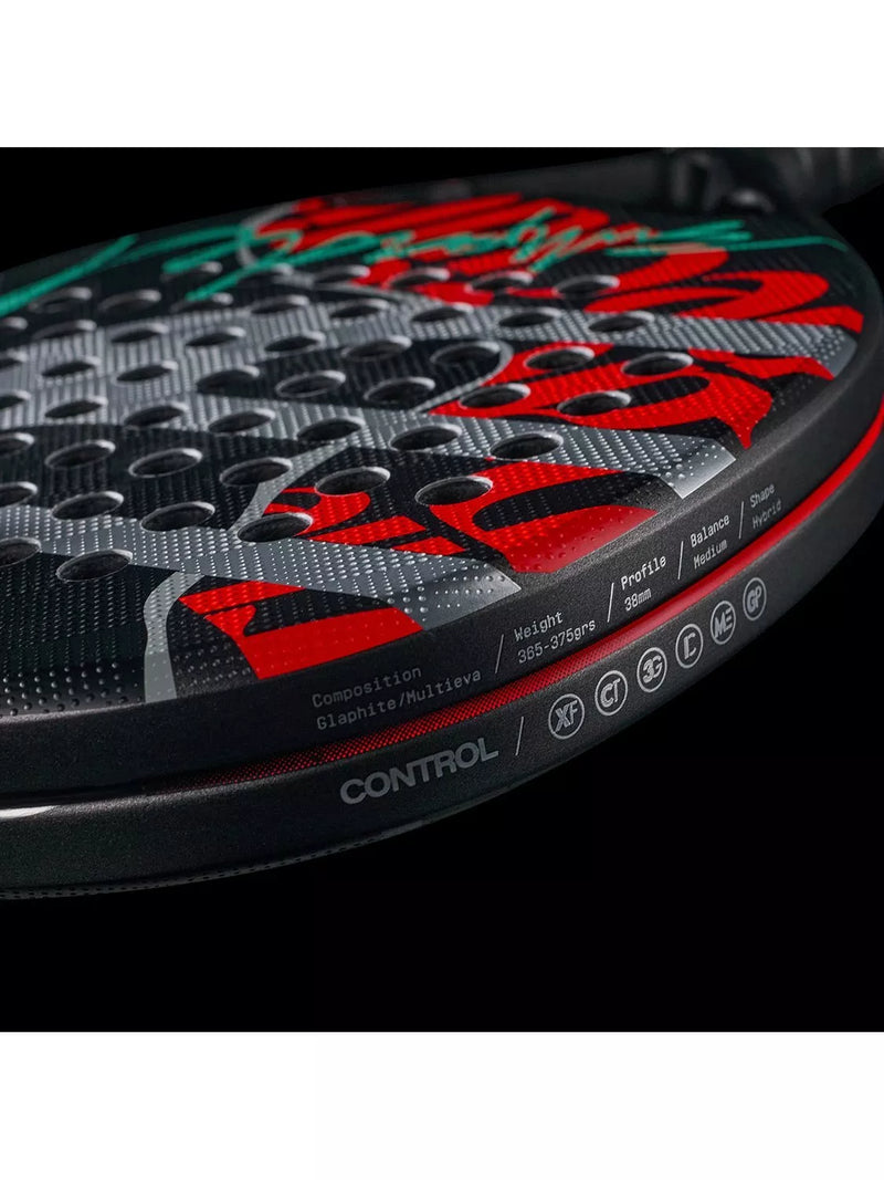 Bullpadel padel racket Iconic Control Grey/Multi, UK version