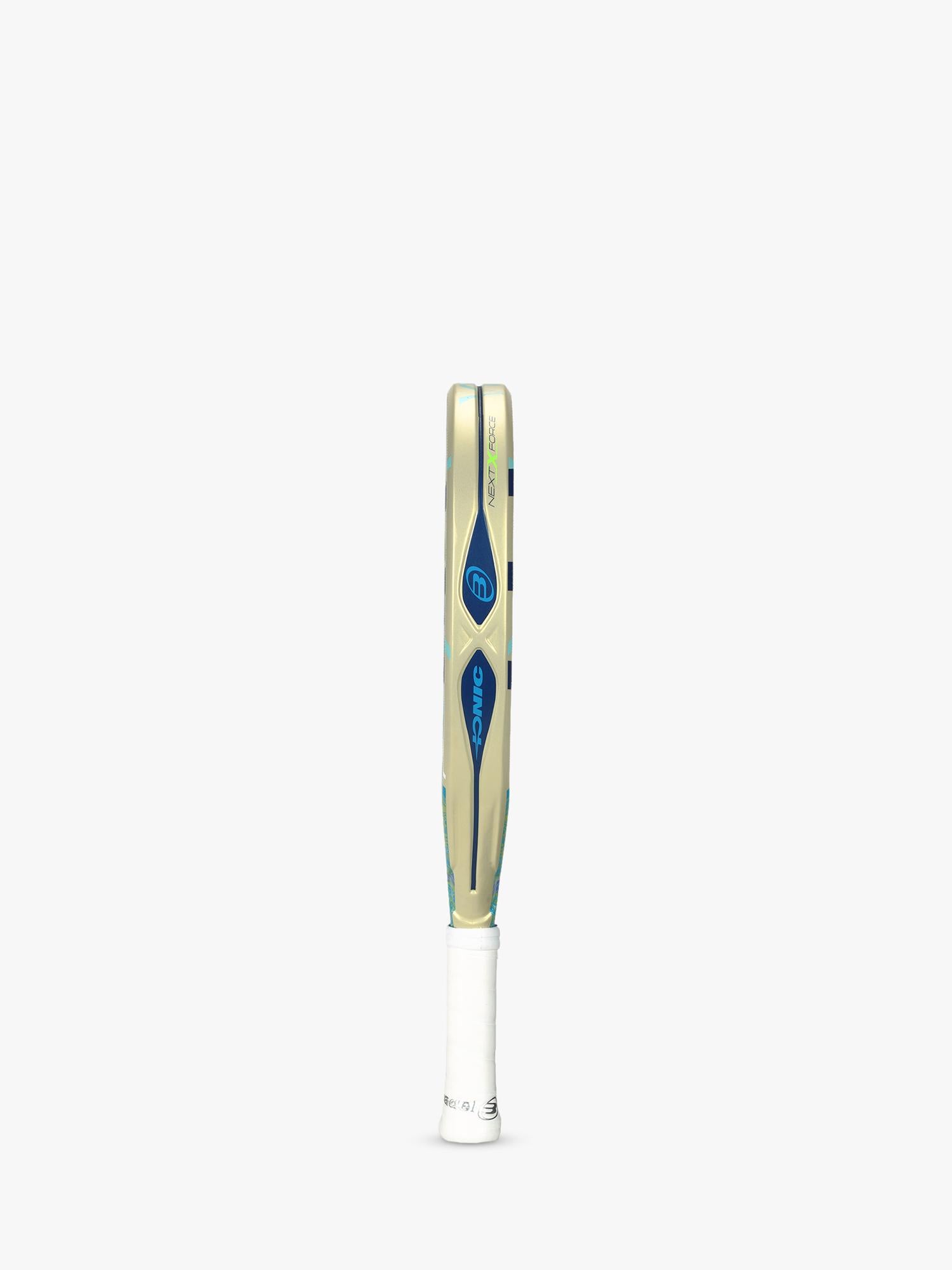 Bullpadel teardrop padel racket off white (British brand)