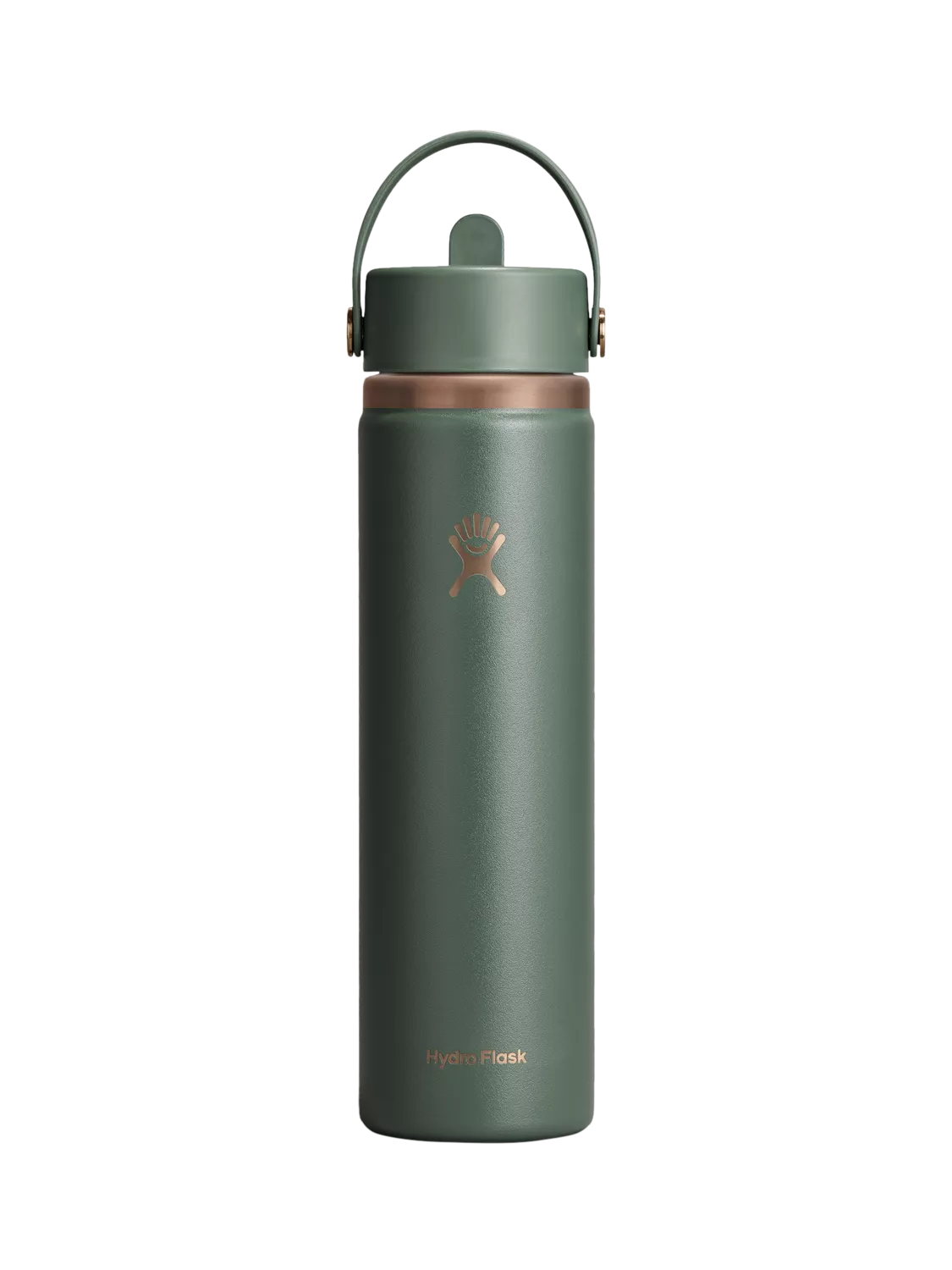 Hydro Flask wide mouth water bottle with straw cap 709ml, imported from the UK