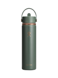 Hydro Flask wide mouth water bottle with straw cap 709ml, imported from the UK