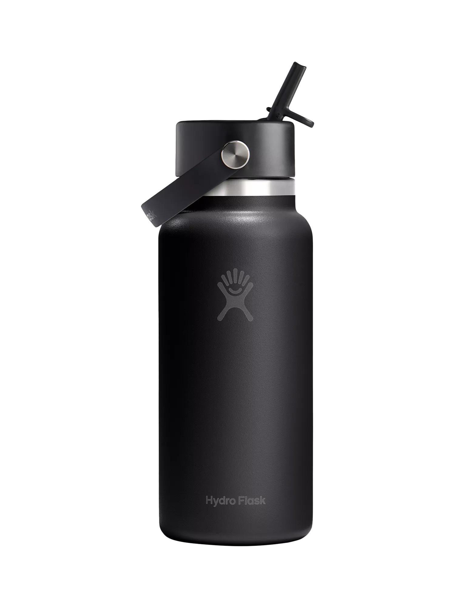 Hydro Flask doppelwandige Vakuumisolierung aus Edelstahl mit weiter Öffnung und Flip-Straw-Getränkeflasche, 946ml