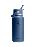 Hydro Flask doppelwandige Vakuumisolierung aus Edelstahl mit weiter Öffnung und Flip-Straw-Getränkeflasche, 946ml
