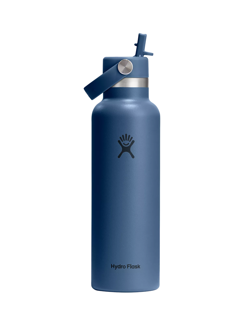 Hydro Flask Double Wall Vacuum Insulated Stainless Steel Flip Straw Drinks Bottle 621ml