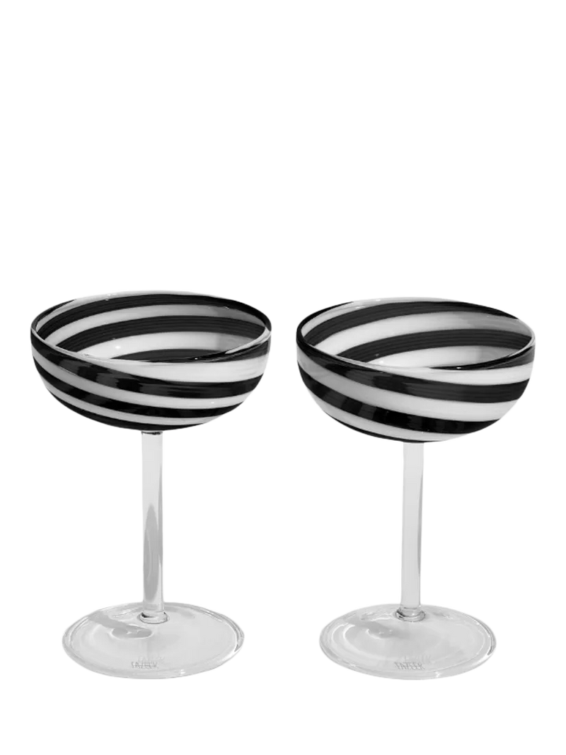 Fazeek Swirl coupe cocktail glasses 140ml, imported from the UK