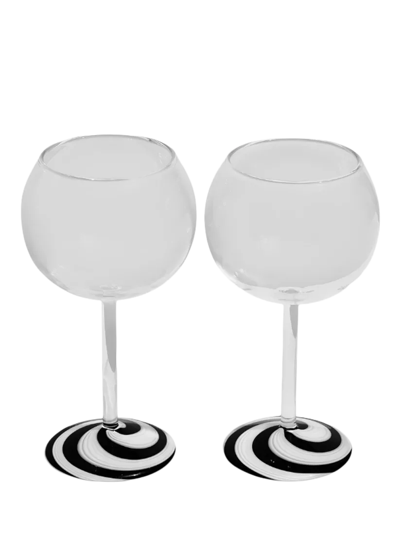 Fazeek Swirl Wine Glasses set of 2 140ml, UK version