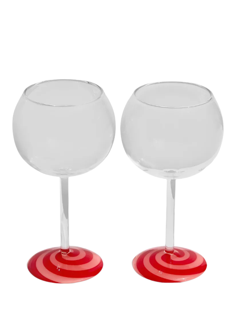 Fazeek Swirl wine glasses set of 2 140ml - British product