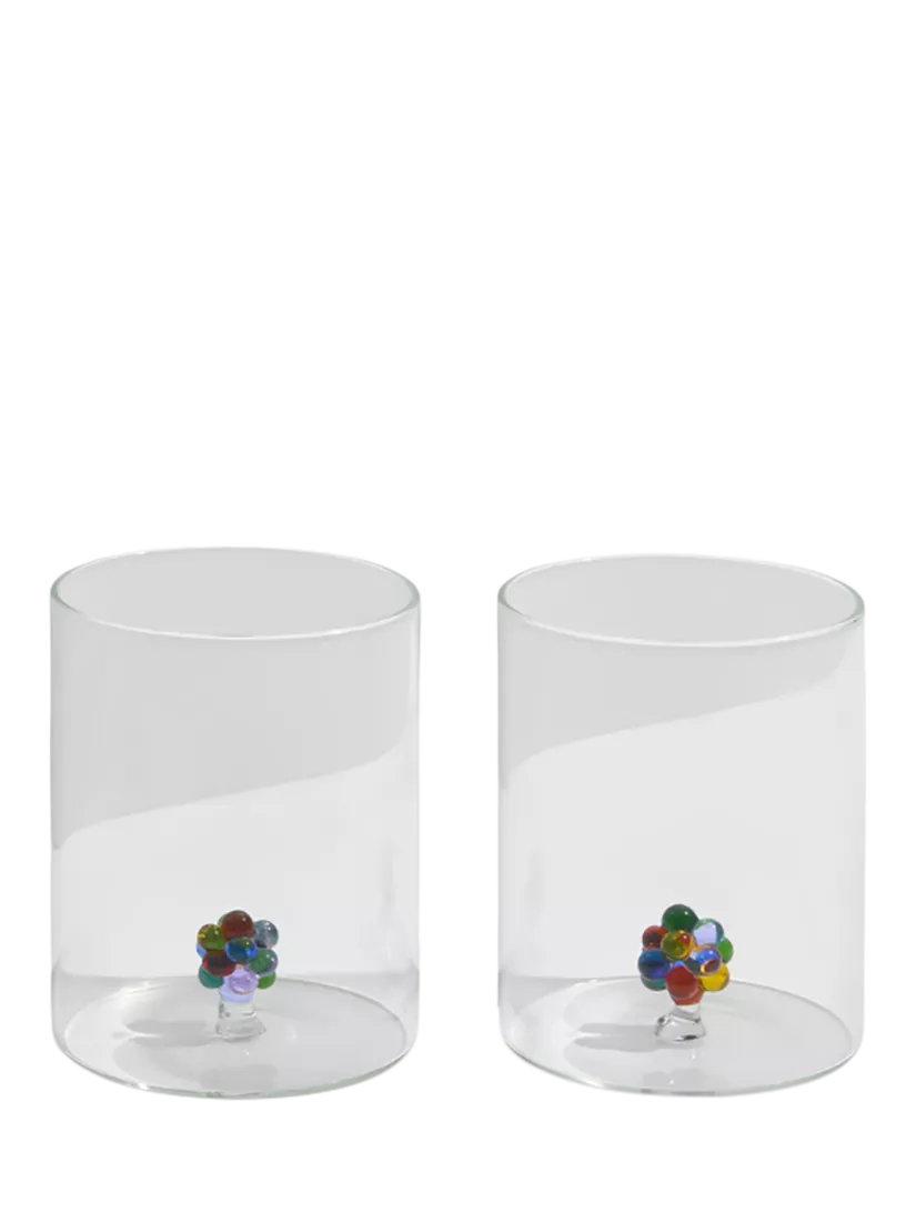 Fazeek Bloom Glass Tumblers set of 2 250ml, imported from the UK