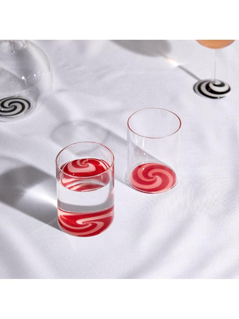 Fazeek swirl glass tumbler set of 2, 250ml, UK version