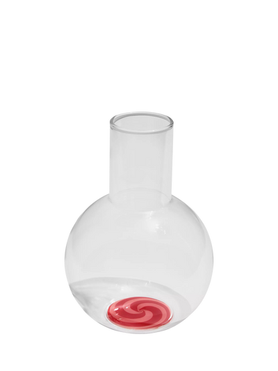 John Lewis Fazeek Swirl Glass Carafe 1.5L Red/Pink- Buy online at McGrocer