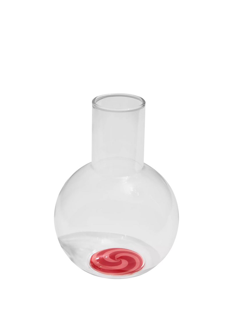 Fazeek swirl glass carafe red pink 1.5L (British brand)