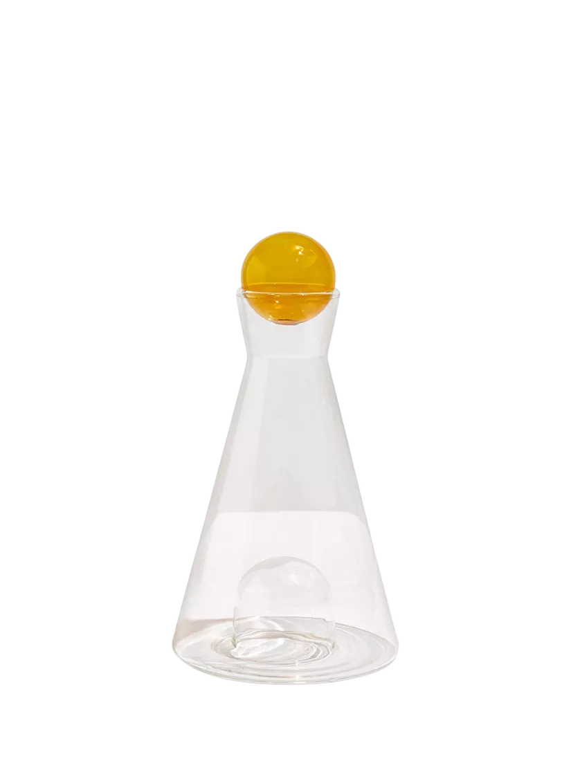 Fazeek Vice Versa Glass Carafe 1.4L Clear Amber, imported from the UK