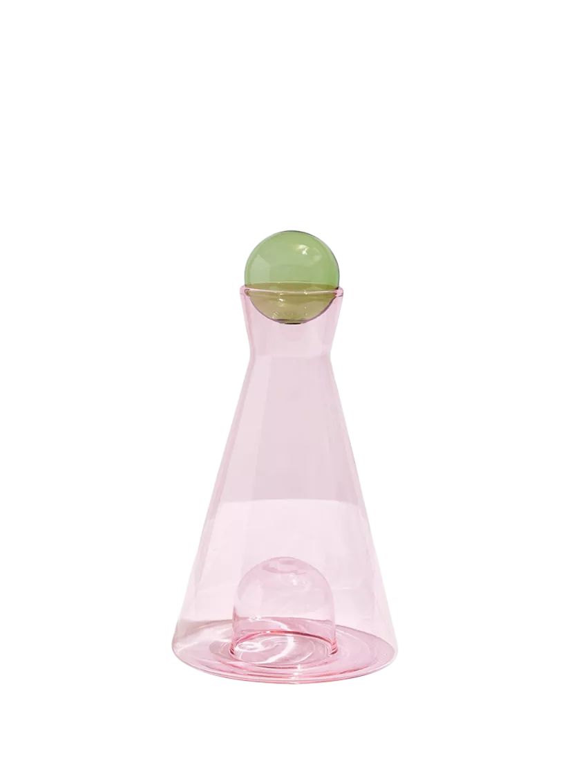 Fazeek Vice Versa glass carafe pink/green 1.4L, UK version