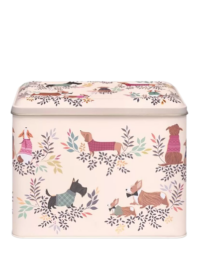 John Lewis Sara Miller Dapper Dogs Large Storage Tin, Multi- Buy online at McGrocer