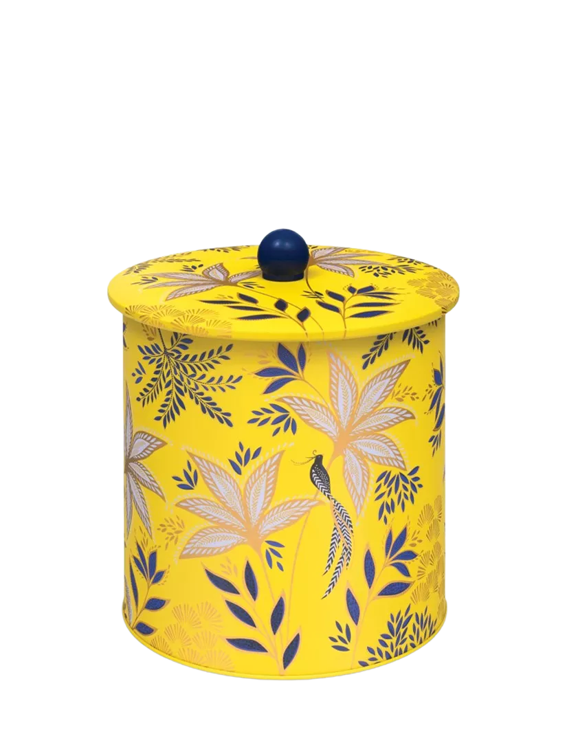 Sara Miller Anniversary Collection yellow biscuit barrel - British product