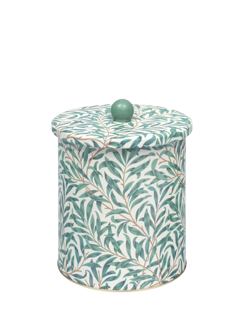William Morris Willow Boughs biscuit barrel blue 17cm, imported from the UK