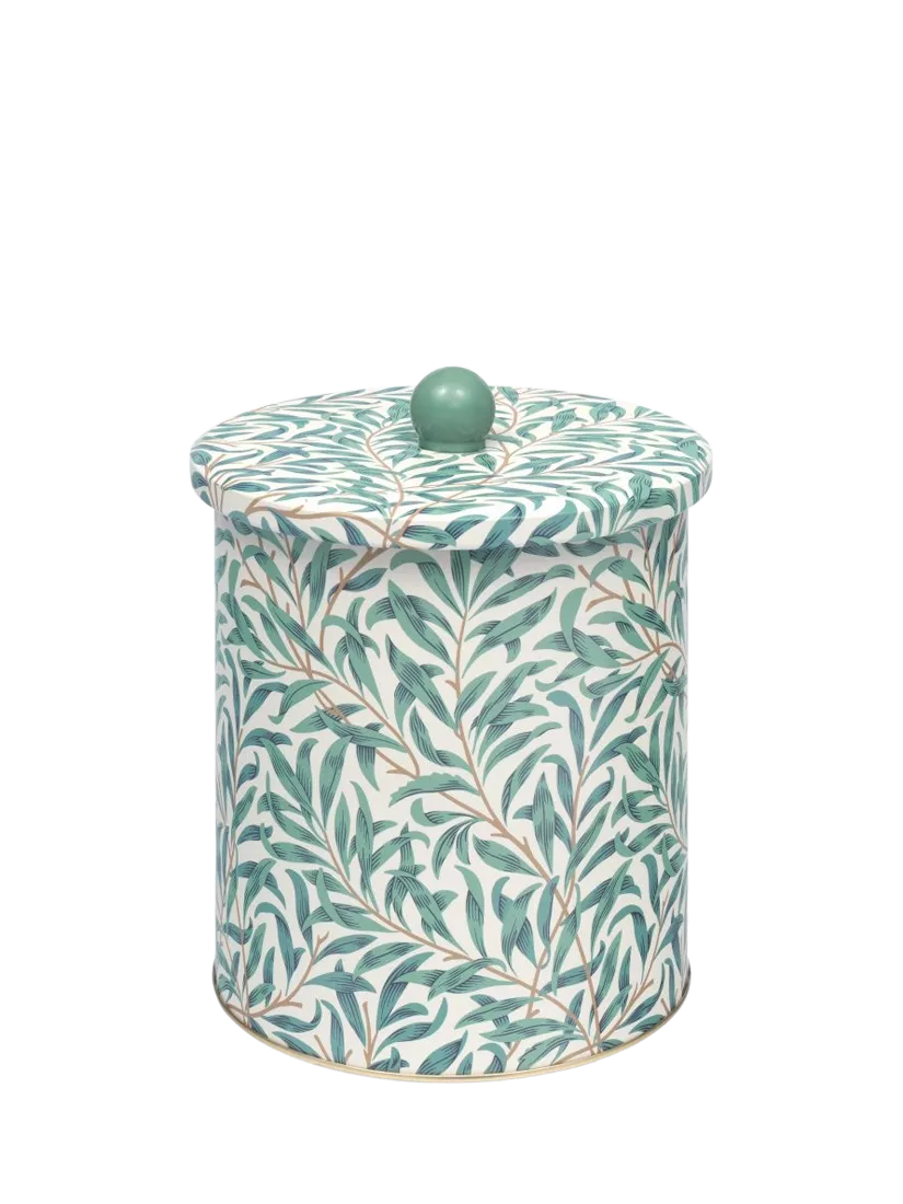 William Morris Willow Boughs biscuit barrel blue 17cm, imported from the UK