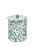 William Morris Willow Boughs biscuit barrel blue 17cm, imported from the UK