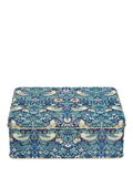 William Morris Strawberry Thief storage tin blue - British product
