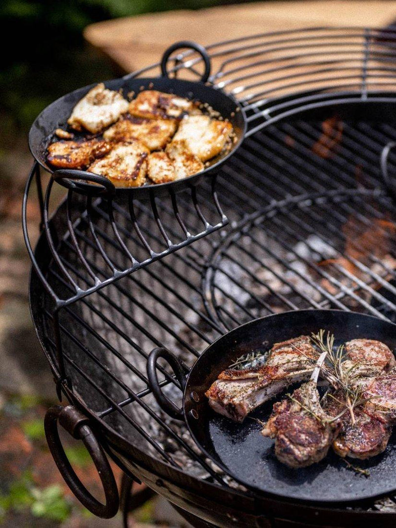 Kadai BBQ warming rack and hot plate 70cm, UK version