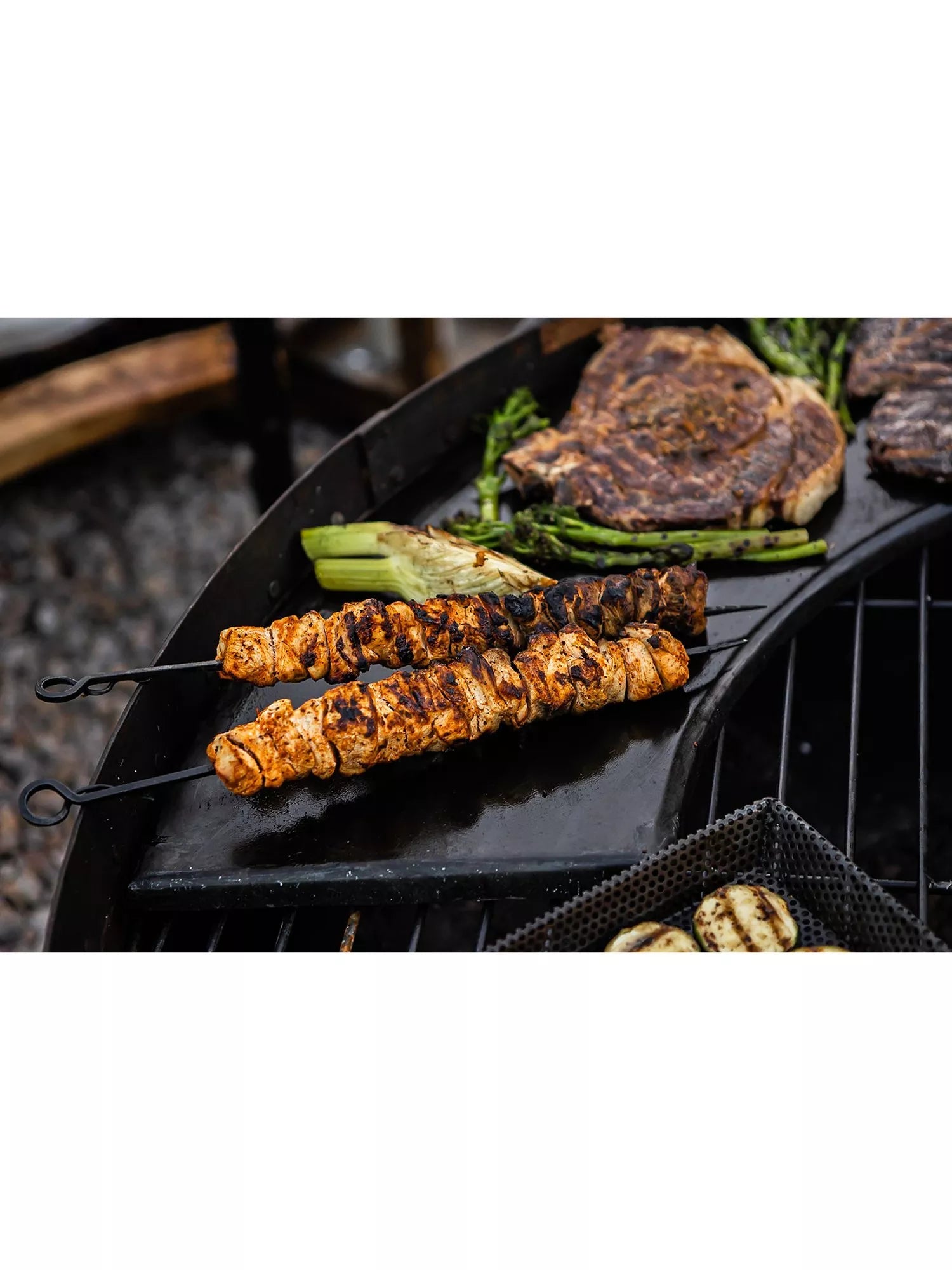 Kadai BBQ warming rack and hot plate 70cm, UK version